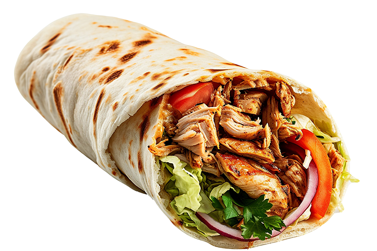 Chicken shawarma wrap